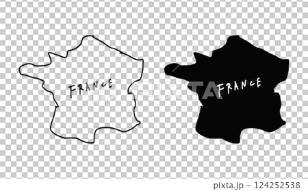 具有郵票狀紋理的法國地圖的向量插圖 124252538