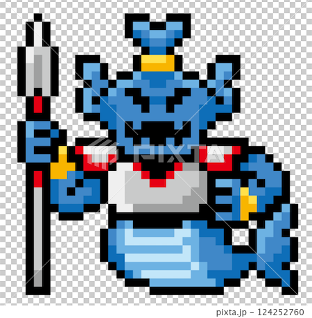 遊戲風格像素藝術：人魚 124252760