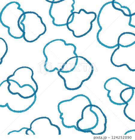 シンプルなフワッと線の背景イラスト5 124252890