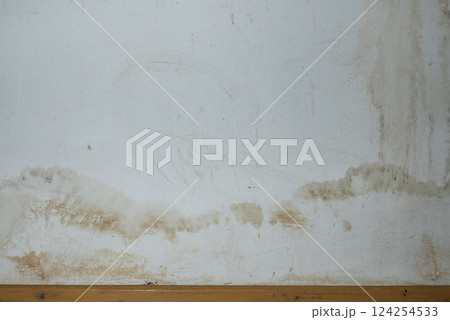 Flooding rainwater or floor heating systems, causing damage, peeling paint and mildew. Flooding rainwater or floor heating systems, causing damage, peeling paint and mildew. 124254533