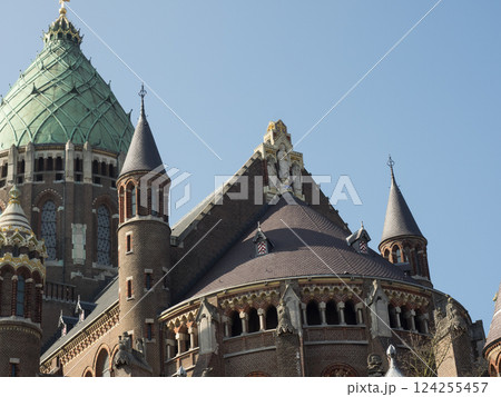 the city of Haarlem in the netherlands 124255457