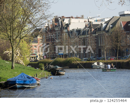 the city of Haarlem in the netherlands 124255464