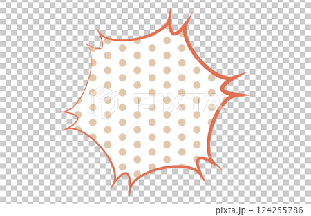 Spiky speech bubble 124255786