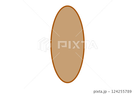 丸ふきだし＿茶 124255789