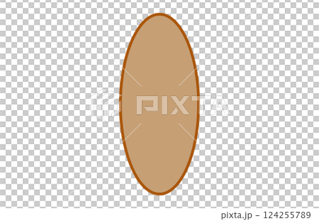 丸ふきだし＿茶 124255789