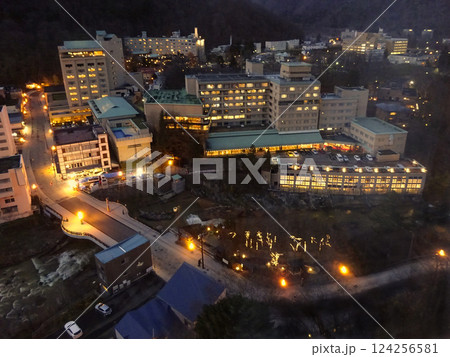 定山渓温泉街　定山渓温泉　札幌　温泉地 124256581