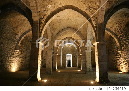 世界遺産中世市場都市プロヴァンに張り巡らされた地下道 124256619