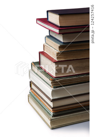 Stack of old books. Ancient background Stack of old books. Ancient background 124257416