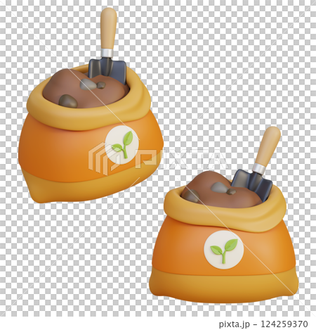 Fertilizer Soil Icon 3D Graphics 124259370