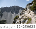 Mountaineer at Karwendel Hohenweg, Austria 124259623