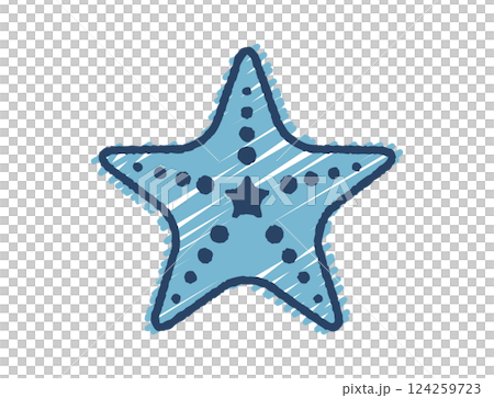 手繪海星插圖 124259723