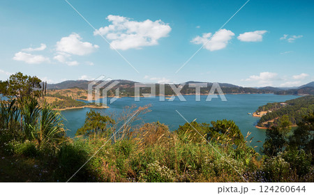 Umiam lake near Shillong city in Meghalaya, India 124260644