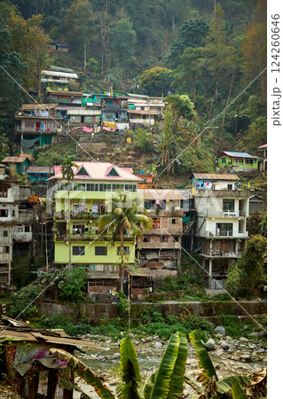 Poor village in the countryside of India 124260646