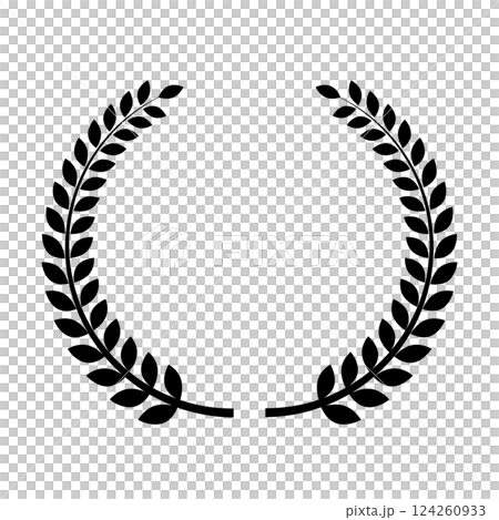 Laurel crown monochrome 124260933