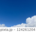 青空と白い雲　(テキストスペースあり) 124261204