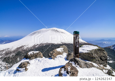 快晴の空と黒斑山(トーミの頭)と浅間山 快晴の空と黒斑山(トーミの頭)と浅間山 124262147