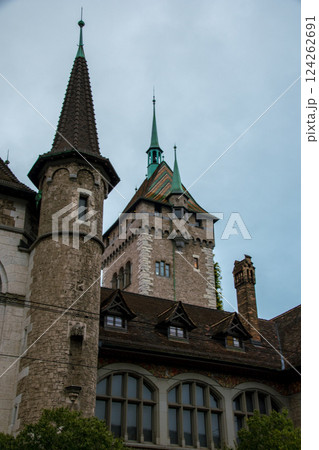 ヨーロッパのスイスで大自然の景色と街並み 124262691