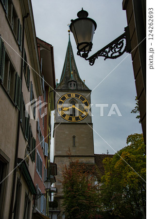 ヨーロッパのスイスで大自然の景色と街並み 124262693