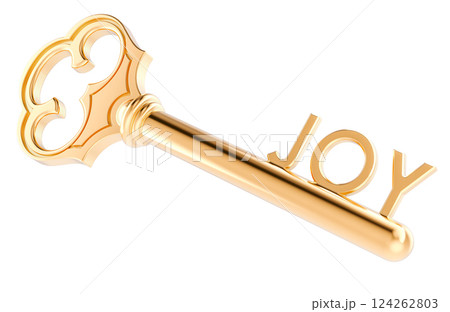Key to joy, 3D rendering 124262803