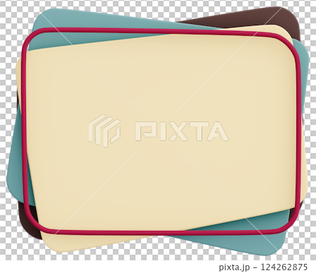 3D background material_Pop frame_Colorful 124262875