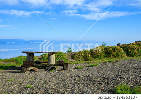 鉢伏山山頂より北アルプスを望む【長野県】 124263137