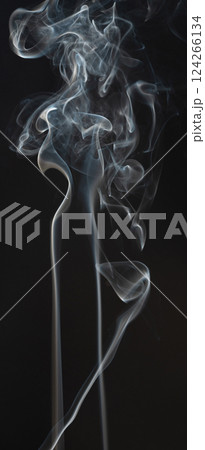 Clean white smoke shape effect 124266134