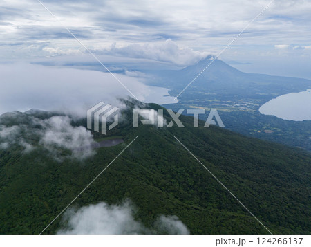 Panoramic landscape view of Ometepe island Panoramic landscape view of Ometepe island 124266137