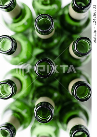 beer bottles background macro 124266533