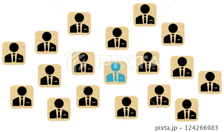 マジョリティとマイノリティのグラフィック素材イラスト マジョリティとマイノリティのグラフィック素材イラスト 124266983