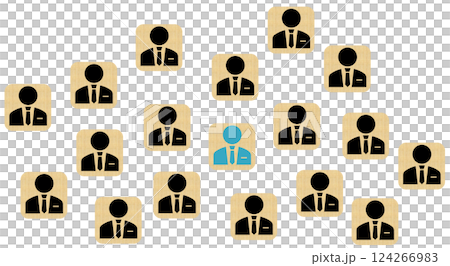 マジョリティとマイノリティのグラフィック素材イラスト マジョリティとマイノリティのグラフィック素材イラスト 124266983