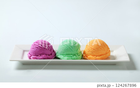 Assorted ice cream Assorted ice cream 124267896