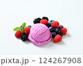 Berry fruit ice cream 124267908