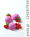 Berry fruit ice cream 124267914