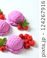 Berry fruit ice cream 124267916