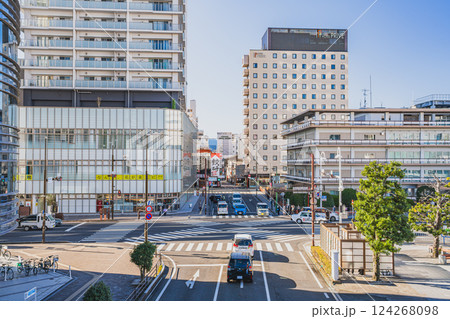 静岡市にある工事中のJR静岡駅南口の風景(静岡県) 静岡市にある工事中のJR静岡駅南口の風景(静岡県) 124268098