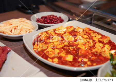 Chinese food. Spicy Bean Curd. mapo tofu Chinese food. Spicy Bean Curd. mapo tofu 124270574
