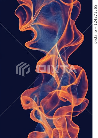 blue-orange gradients music poster background 124271365