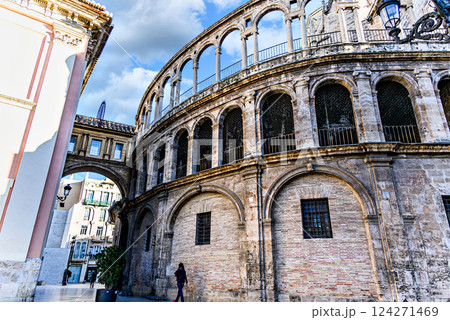 Miguelete Tower of the Cathedral-Basilica Church of the Assumption of Our Lady of Valencia (Valencia Cathedral) in Gothic style Miguelete Tower of the Cathedral-Basilica Church of the Assumption of Our Lady of Valencia (Valencia Cathedral) in Gothic style 124271469