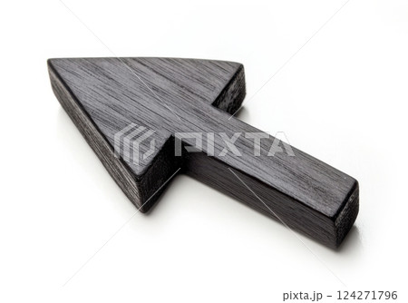 black wooden arrow 124271796