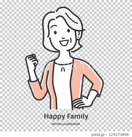 做膽量姿勢的資深婦女 做膽量姿勢的資深婦女 124273699