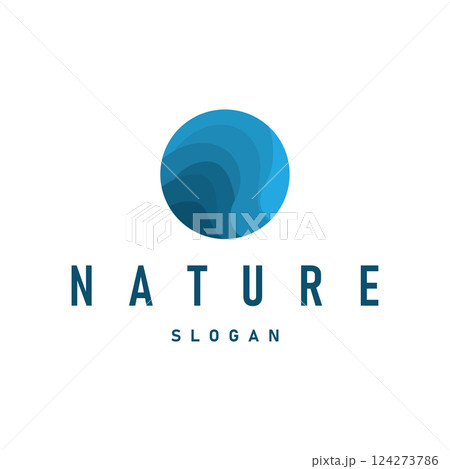 river logo design beautiful natural river scenery with simple minimalist concept illustration of product brand template river logo design beautiful natural river scenery with simple minimalist concept illustration of product brand template 124273786