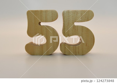 カラフルな数字 カラフルな数字 124273848
