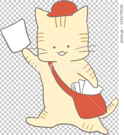 貓郵差插圖 124274038