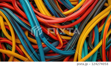 Tangles And Knots Abstract Background 124274058