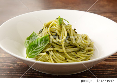 スパゲッティージェノベーゼソース 124274947