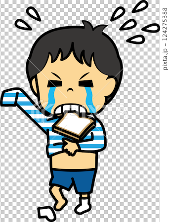 小學男孩匆忙換衣服 124275388