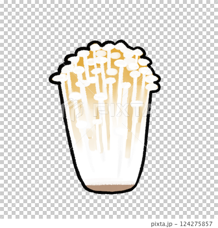 enoki mushroom illustration enoki mushroom illustration 124275857