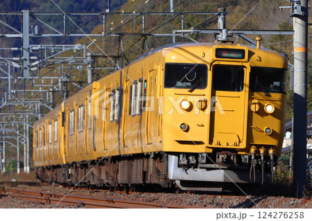 ［JR-V］伯備線115系電車（ワンマン車4両編成） 124276258