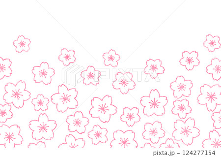 桜のイラスト背景 桜のイラスト背景 124277154
