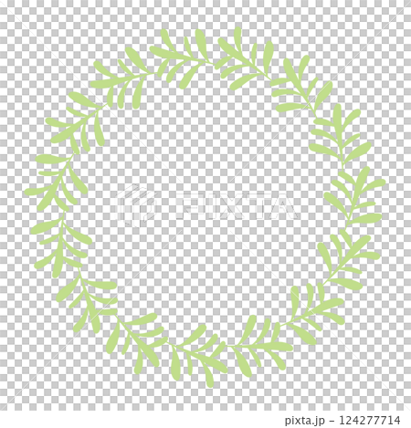 Simple leaf frame yellow-green Simple leaf frame yellow-green 124277714
